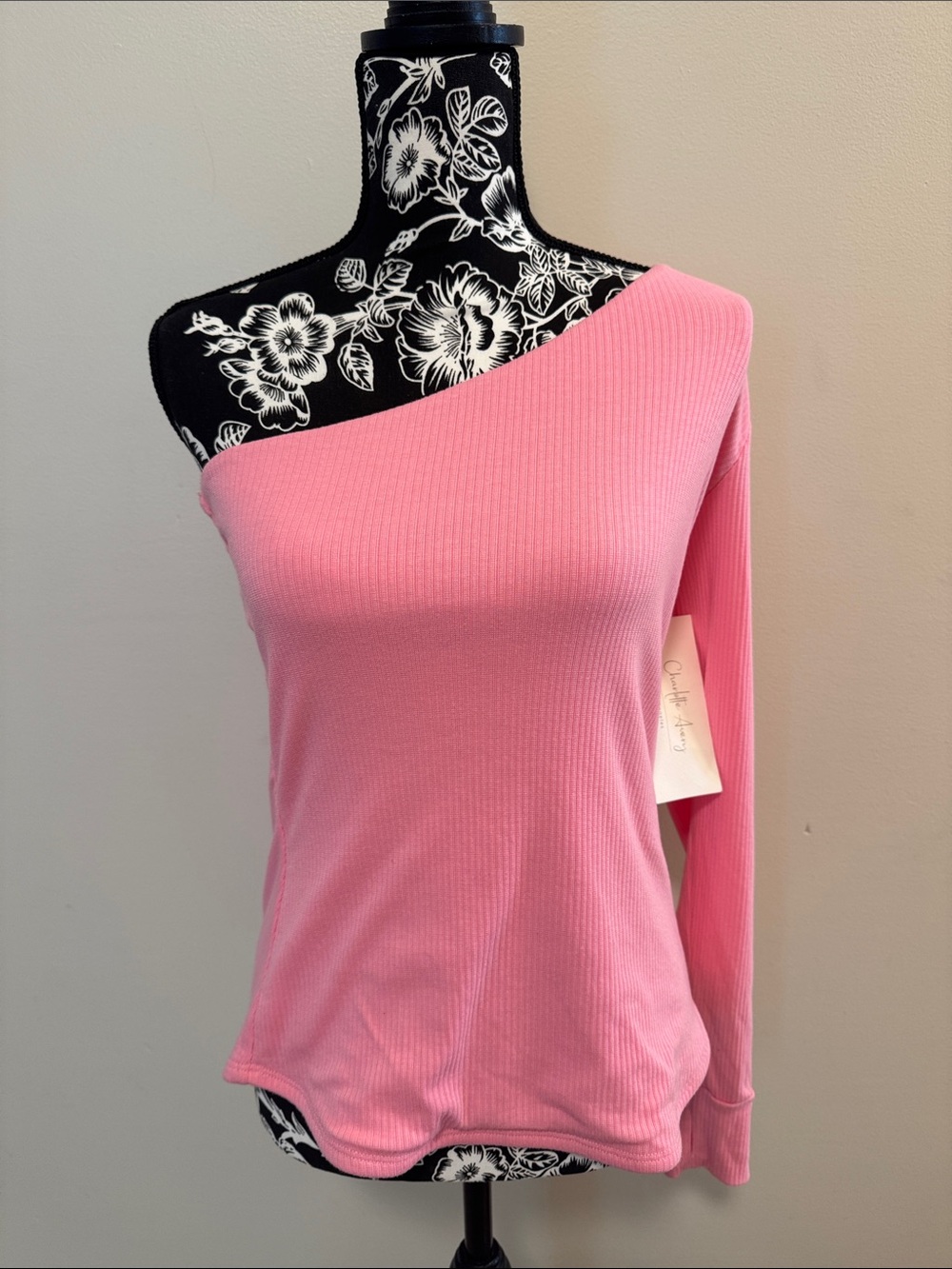 Charlotte Avery one shoulder long sleeve shirt